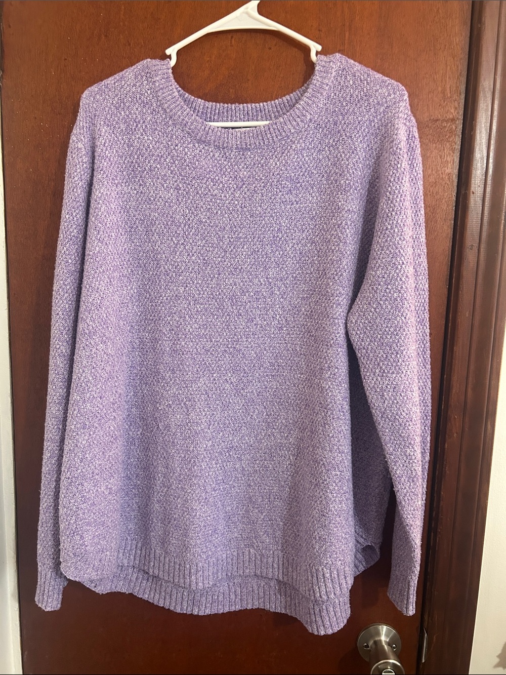 Pink Clover Lavender Crewneck Sweater